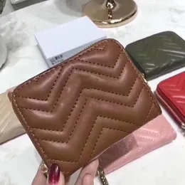 Top quality Short Classic Humanoid Pattern Wallet Women Bag Quilted Leather Rectangular Covered Wallets Purses Bags DHL Free