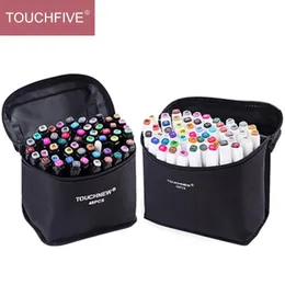 TOUCHFIVE 168 sketch Markers pens Set Manga colored markers set Dual Head art supplier paint Pen Draw marker for student Y200709