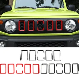 ABS Car Front Mesh Grille Cover Grille Ring Decoration For Suzuki Jimny 2019 UP Car Exterior Accessories