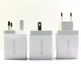 リアルクイック充電3.0 USBウォール充電器EU/US/UKプラグ携帯電話高速チェアポータブル充電器アダプター