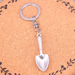 Fashion Keychain 51mm shovel spade trowel gardening Pendants DIY Jewelry Car Key Chain Ring Holder Souvenir For Gift