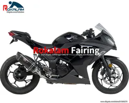 Części ciała Czarny dla Kawasaki Ninja 300 300R EX300 2013 2014 2015 2016 wróżki EX 300 13-16 Owalnia motocyklowa (formowanie wtryskowe)