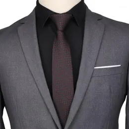 Neck Ties Sitonjwly 6cm Skinny Tie For Men Wedding Dress Mens Neckties Suits Slim Cravat Corbatas Custom LOGO1