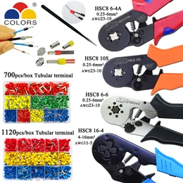 HSC8 10S 0.25-10mm2 23-7AWG HSC8 6-4A/6-6 0.25-6mm2 HSC8 16-4 crimping pliers electric tube terminals box mini brand clamp tools Y200321