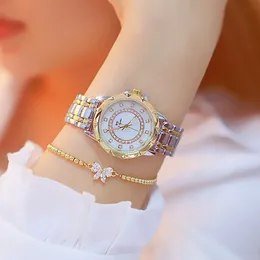 Роскошный бренд алмазные женщины часы горный хрусталь элегантные дамы часы золотые часы запястья для женщин Relogio Feminino с подарочной коробкой