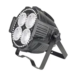 10個のホームLEDライトハロウィーンパーティー4x60W 4in1 RGBWビームCOB PAR LED DJディスコライトミニPAR 64 LED DMX RGBW