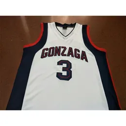 Anpassad college basket b￤r ungdomskvinnor s￤llsynta 3 Adam Morrison Co Basketbal Jersey Size S-4XL eller anpassade alla namn och nummertr￶jor