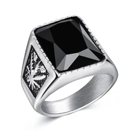 Punk Titanium stålring för män smycken Valknut Signet Ring Symbol Norse Viking Biker Finger Ring Trendiga Manlig Smycken Gift