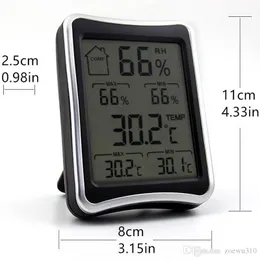 Digital LCD Environment Thermometer Hygrometer Humidity Temperature Meter Big Screen Indoor Household Thermometers And Hygrometer WVT1144