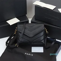 Дизайнерские роскошные сумки кошельки квадратные толстые сумки LOULOU на цепочке натуральная кожаная сумка женские сумки на ремне высокого качества Flapbag черно-бежевая сумка 0