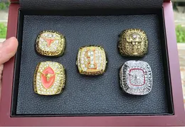 5st Texas Longhorn Rose Bowl Sec Team Champions Championship Ring with trälåda män fan gåva 2024 grossist drop frakt