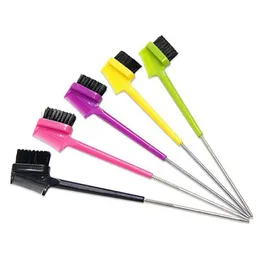 Double Sided Steel Pin Tail Hair Brush Edge Control Hair Comb Beauty Makeup Tool Easily Carrying Hair