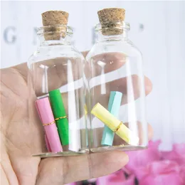 32x70x12.5 mm 30ml Glass Jars Containers Bless Vials Bottles Empty Clear Transparent With Cork 12pcs