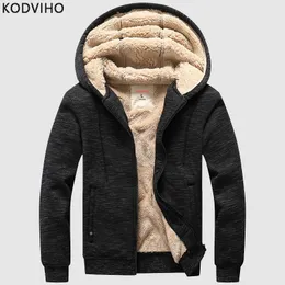 Erkek Rahat Kamuflaj Hoodies Katı Tişörtü Kuzu Kürk Astar Ceket Erkekler Sportwear Termal Dış Giyim Sıcak Hırka Polar Palto 201103