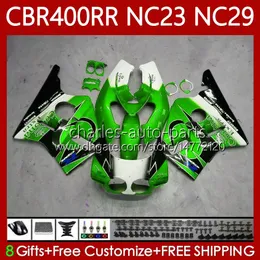 Fairing Kit for Honda CBR 400 RR CC 400CC NC23 1988 1990 1990 1991 1991 1991 1991 1991 1991 1991 1991 1991 1991 1991 1991 1991 1991 1991 1991 1991 1991 1992 1991 1991 CBR400RR Green Metallic CBR400 RR 88-99 NC29 CBR 400RR 88 89 90 91 92 93 OEM BODYWOR