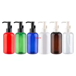 220ml×12のオイルポンプの瓶のための液体石鹸のシャワーのゲルラウンドプラスチック化粧品パーソナルケア製品旅行パッキンググッドパッケージ