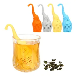 Creative Tea Willing Czajnik filtr Filtr Elephant Silikonowe Herbata Leaves Sitko do herbaty Kawy Drinkware Home Akcesoria kuchenne
