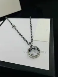 2022 marka projektant wisiorek srebrny neutralny naszyjnik moda hip hop platerowany list walentynki naszyjnik dla par biżuteria ślubna