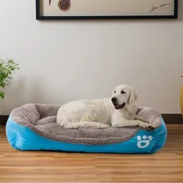 Drop Transport Multi-Color Pet Big Dog Bed Warm House Soft Nest Basket Waterproof Kennel Cat Puppy Large Y200330