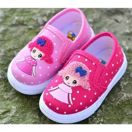 Mädchen-Segeltuchschuhe zum Reinschlüpfen, rosa Denim-Baby-Slipper, schöne Kinderschuhe, Nina Zapatos Chaussure SandQ Frühling Herbst 220115