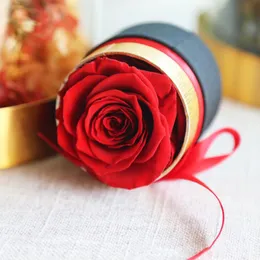 Romantyczna wieczna róża w pudełku zachowała prawdziwe kwiaty z ustalonymi walentynkami prezenty prezent na dzień matki