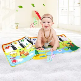 135X58CM Baby Musical Mat Large Size Animal Theme Educational Learning Toys Children Baby Toy Infant Playing Type Music Mat Gift LJ200907