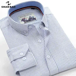 6XL 7XL 8XL 9XL 10XL Camicia a maniche lunghe a righe casual da uomo d'affari classica elegante della gioventù Camicia allentata di marca di grande formato autunno G0105