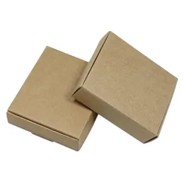 Hediye Sargısı DHL Toptan Partisi DIY Şeker Bisküvi Kozmetik Ambalaj Kutuları Küçük Paket Kutusu Düğün Kahverengi Kraft Kağıt Paketleme Kutusu1