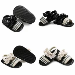 Sommarbarnskor 0-18months Kids Girls Boys Toddler Första Walkers Anti-Slip Soft Soled Bebe Moccasins Infant Crib Footwear Sneakers Ins Bb_Kidz