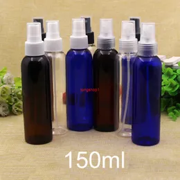 150ml tom plast parfym spray flaska kvinnor makeup vatten kosmetiska ansikte toner spruta atomizer klar blå brun containerfree frakt det