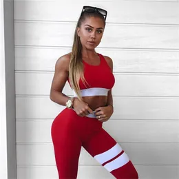 Jumpsuit Yoga Sets Women Gym Clothes Sports Wear Suit Set Fitness Clothing Outfits for Woman Fit Dry Sports Bra Leggings ZF105 Y200328