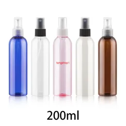 Tom 200ml plastvatten Sprayflaska Refillerbar Makeup Face Toners Packaging Atomizer Kosmetiska Kvinnor Parfym Clear ContainersFree Shipping