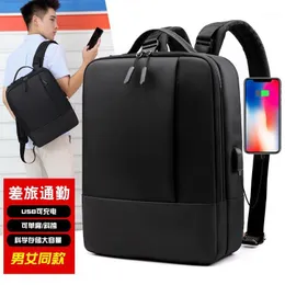 Plecak 2021 Mężczyźni Wodoodporny Laptop Rucksack Travel Duża Pojemność Biznes USB Charge College Student School Torba na ramię