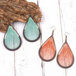 Vattenform Strängar Dangle Drop Earrings För Kvinnor Kvinna Fashion 2019 Etnisk Boho Stor Örhängen Hängande Smycken Tillbehör G220312