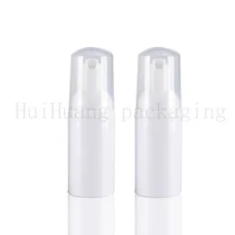 50pc 30ml de formação de espuma de distribuição de líquido de garrafas PET com bomba branco sabão líquido da espuma bomba plástica cosmética transparente