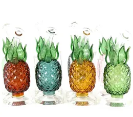 Narghilè ananas vetro bong percolatore vetro rosa acqua bong fumo tubo riciclatore dab rig gorgogliatore shisha con ciotola 14mm