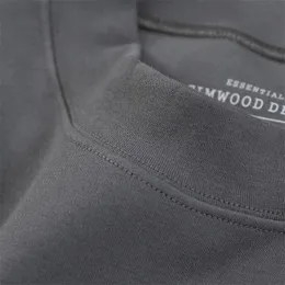 Simwood Autumn New Mock-Neck T 셔츠 남성 긴 소매 기본 탑 캐주얼 소프트 편안한 Tshirt Plus 크기 풀오버 201203