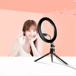 26cm Telefon LED Light Ring Selfie Ringlampa 2020 Fotografi Video Live Studio Fill Light Photo Light för Smartphone DHL Gratis frakt