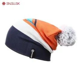 SN.SU.SK VINTER GORROS SKATTNING Vinter snowboard skidskallar hatt mössor för man kvinna beanie stickning motorhuven chapeu y201024