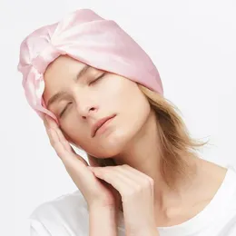 Silk Sleep Cap Klasyczne Plisowane Włosy Jeden Rozmiar Kobiety Nowa Darmowa Wysyłka