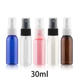 30 ml leere Kunststoff-Sprühflasche für Make-up, Wasser, Parfüm, Zerstäuber, kosmetische Gesichtswasser, Verpackung kleiner Behälter, kostenloser Versand, kostenloser Versand