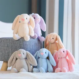 Easter Bunny Plush Toy Party Long-eared Rabbit Rag Doll Children's Holiday Gift Bedroom Decoration 12inch 30cm 4 Styles