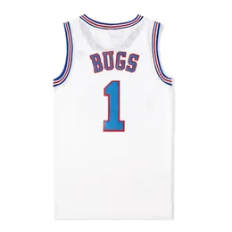 Film cosplay kostymer # 23 jd # 1 buggar # 10 Lola # 22 Murray Bunny Basketball Jersey Stitched nummer 220303