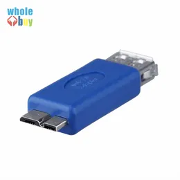 Standard USB3.0 USB 3.0 Typ A Buchse auf Micro B Stecker A auf MICRO Adapter Konverter Stecker Blau Note3 OTG