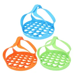 Silicone Portable Steamer Pressure Cooker Sling Silicone Steamer Lifter Accessories Kitchen Pot Drain Crock Mat Egg Insulated Tools