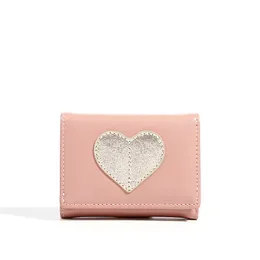 Designer-Women's Wallet Buckle PU Läder Multi-Card Walet Short Three-Fold Plånbok Dam Kvinna Koppling Tjej Clip Zipper Coin Purse