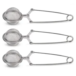 Tea Strainer, 3 Pack Premium Stainless Steel Strainer With Handle For Loose Leaf Fine Mesh Balls Filter Storage Bags