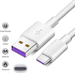Kable telefonu komórkowego USB C 5A Kabel superrzutowy do Huawei Samsung Moto LG USB kabel typu C Kabel USB type-C szybkie ładowanie kabli