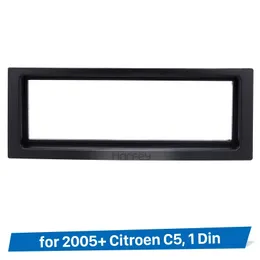 Singles Din Car Stereo Radio Fascia Panel for 2005+ Citroen C5 Stereo Frame Panel kit Dash Mount Fitting Kit Installation