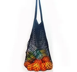 Bekväm Shopping Mesh Bag Net Turtle Bag Sträng Reusable Fruit Storage Handväska Totes Environmental Liver Bag